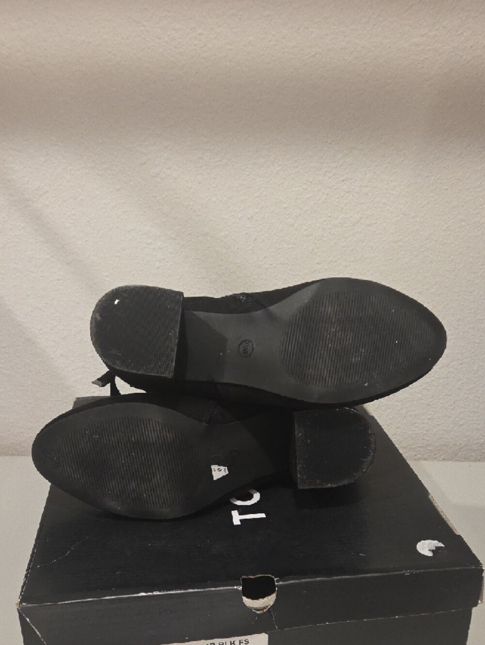 torrid Black Studded Suede Ankle Boots - Picture 6 of 7